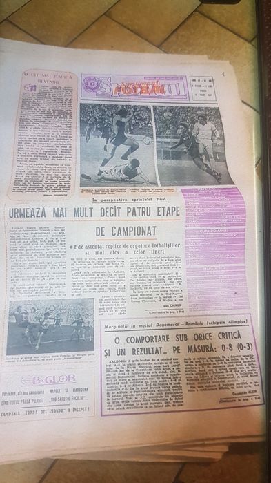 Ziarul suplimentul sportiv anii 80