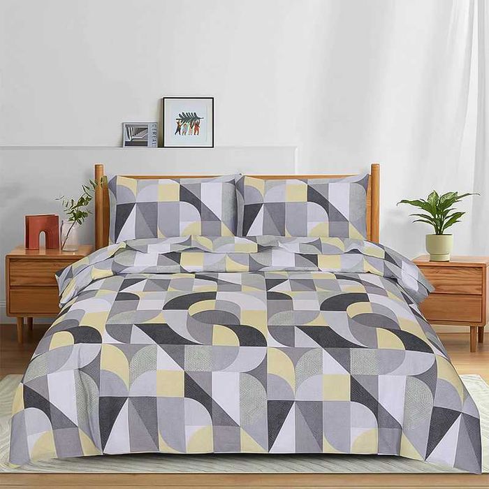 Спален комплект "Kring" – за 2 души, 4 части, 100% памук, чаршафи