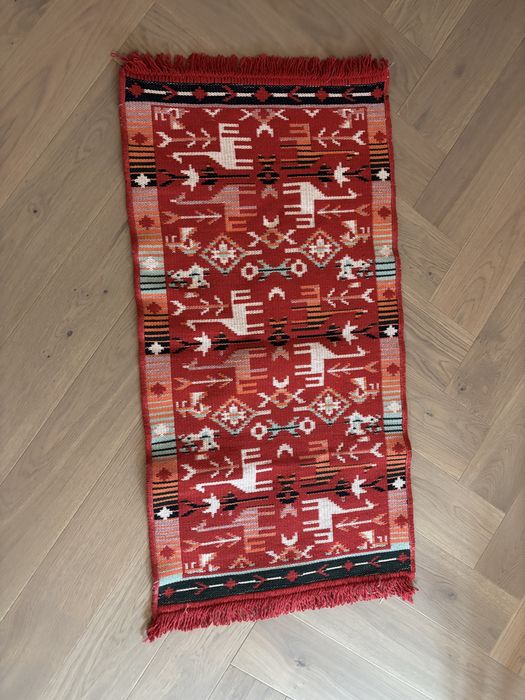 Двулицево памучно килимче килим пътека нов