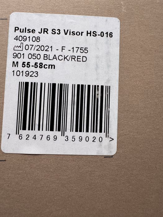 Casca cu ochelari inclusi, stare buna. Pulse JR Visor M 55-58 cm