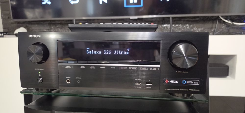 Receiver Denon AVR-X1500H Dolby Atmos Bluetooth Wifi 4k usb arc Phono