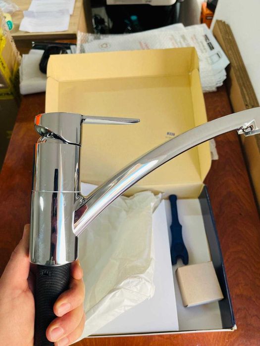 Robinet de bucătărie GROHE Start Eco 31685000, gura de scurgere plată