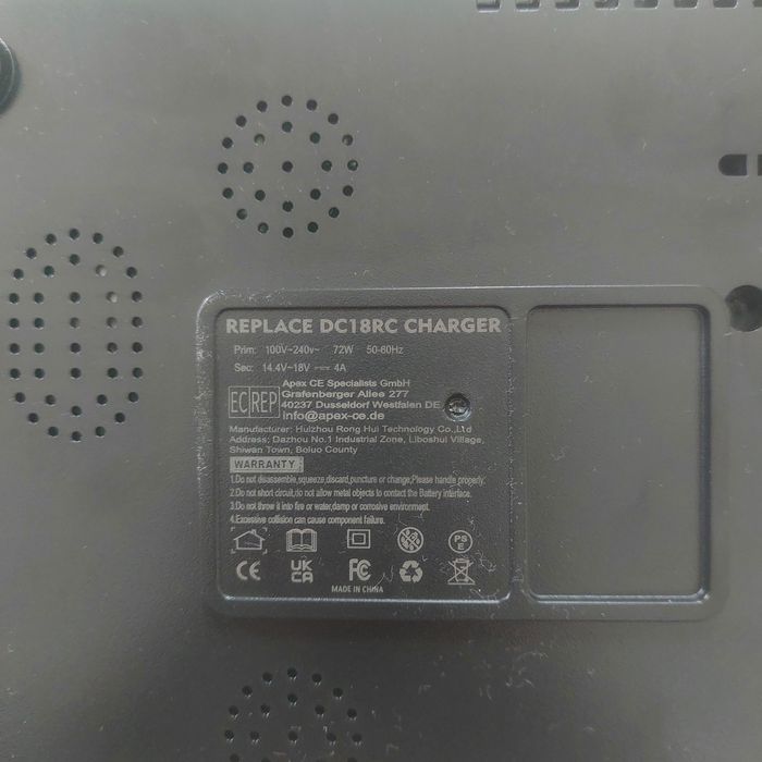 Бързо Зарядно за Makita 14.4V-18V Li-ion (Модел DC18RC) – НОВО