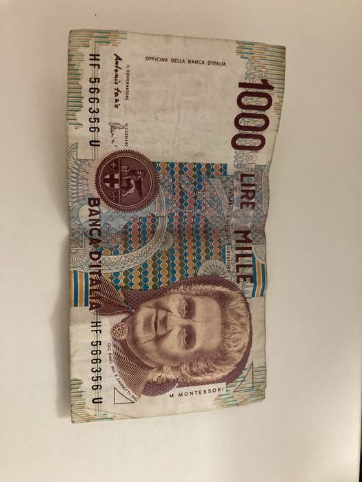 Bacnota 1000 lire italiene 1990