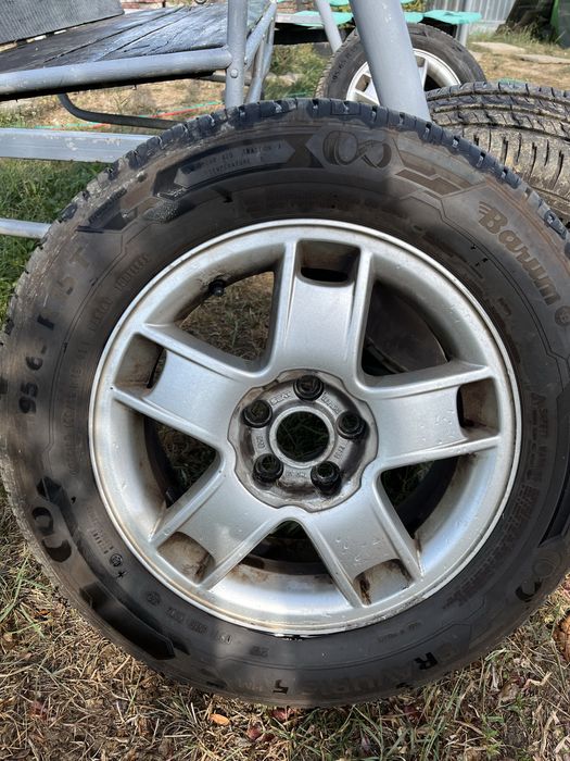 Roți 5x100 cu anvelope 195/65R15 DOT0922
