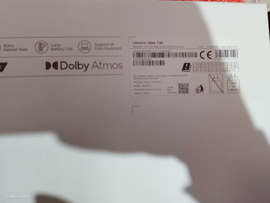 Lenovo Idea Tab  Matte Edition 
Нов от моб.оператор комплект аксесоари