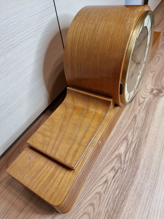 Ceas mecanic pendula de masa/semineu Kienzle 5 corzi functional vechi