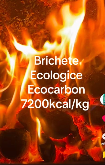 Brichete ecocarbon  7200Kcal/kg