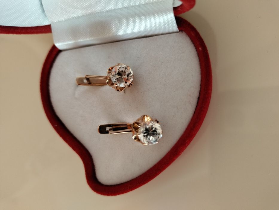 Советские серьги 583 пробы