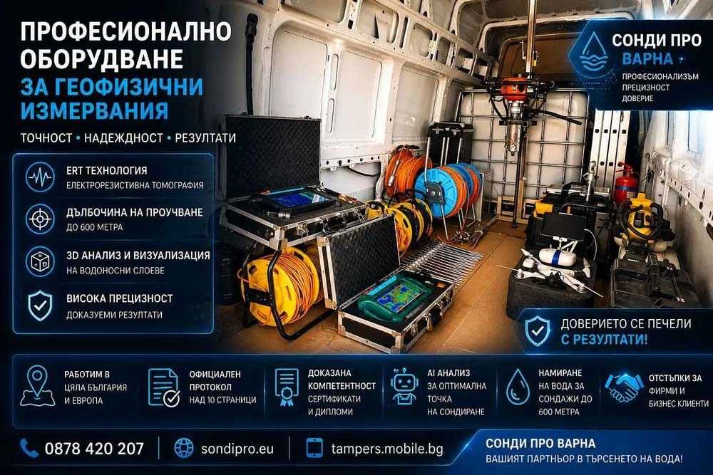 Видео инспекция на сондажи, кладенци, тръби, коминни тела и тунели