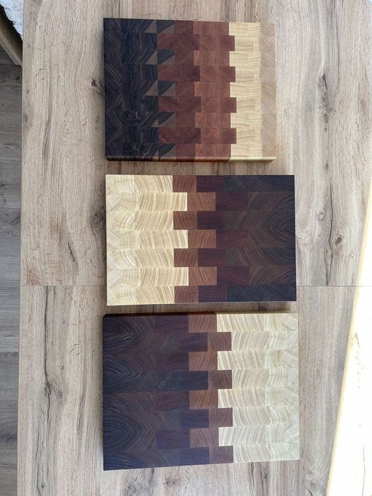 Енд грейн (end grain) дъска за рязане и сервиране