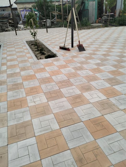 Укладка брусчатки