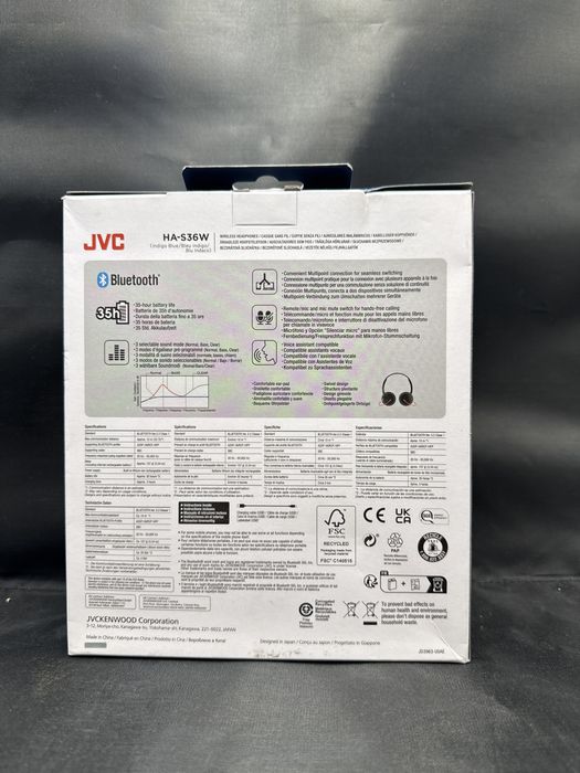 JVC DeepBass HA-S36W Wireless Blue