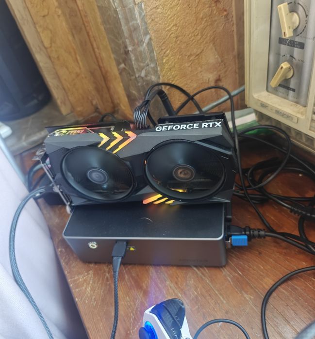 RTX 4060 Ti 16GB + OCuLink eGPU станция (внешняя видеокарта для ноута