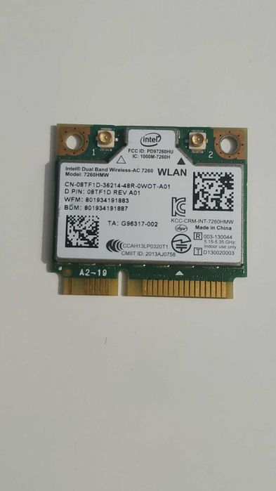 WIFI карти Intel 2.4ghz 5ghz/minipci-e/M.2 Wifi