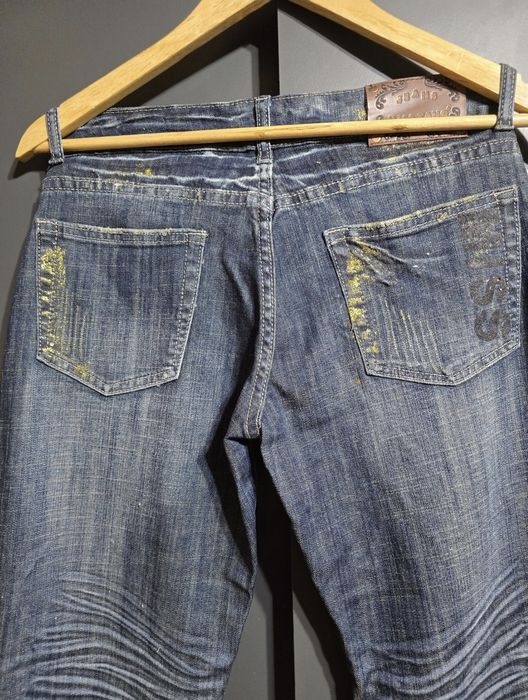 Blugi marimea 30 cu insertii aurii Dama