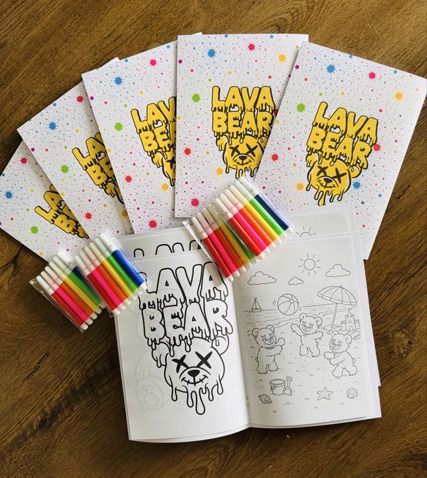 Персонализирани книжки за оцветяване Лава беър Lava Bear