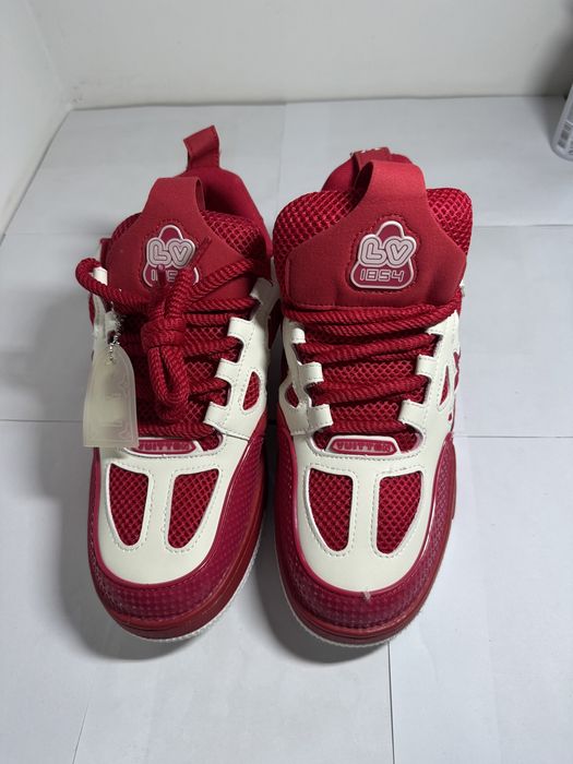Adidasi/Snekaers Louis Vuitton skate LV white and red