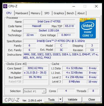 Процесор Intel® Core™ i7-4770S lga 1150