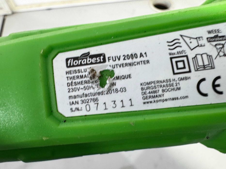 Пистолет за горене на плевели - Florabest