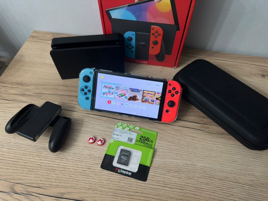 Продам прошитый Nintendo Switch OLED 256GB 38 игр Нинтендо свитч ОЛЕД