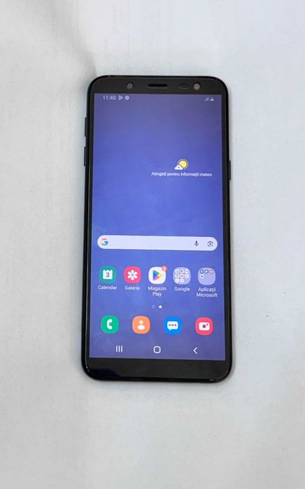 Vand Samsung J6 negru dual sim impecabil folie ecran