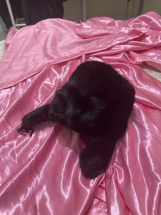 Шапка ушанка норковая