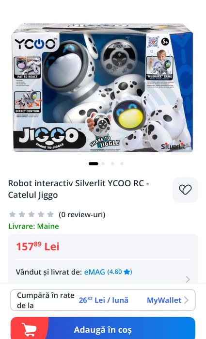 Jucarie- Robot interactiv Silverlit YCOO RC - Catelul Jiggo