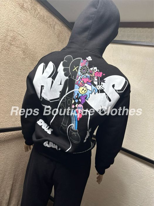 Hanorac Off White Negru Calitate Premium Bumbac 100%