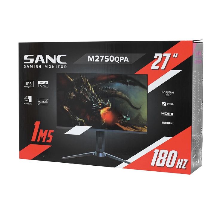 Монитор игровой 180гц (1ms) SANC 27,