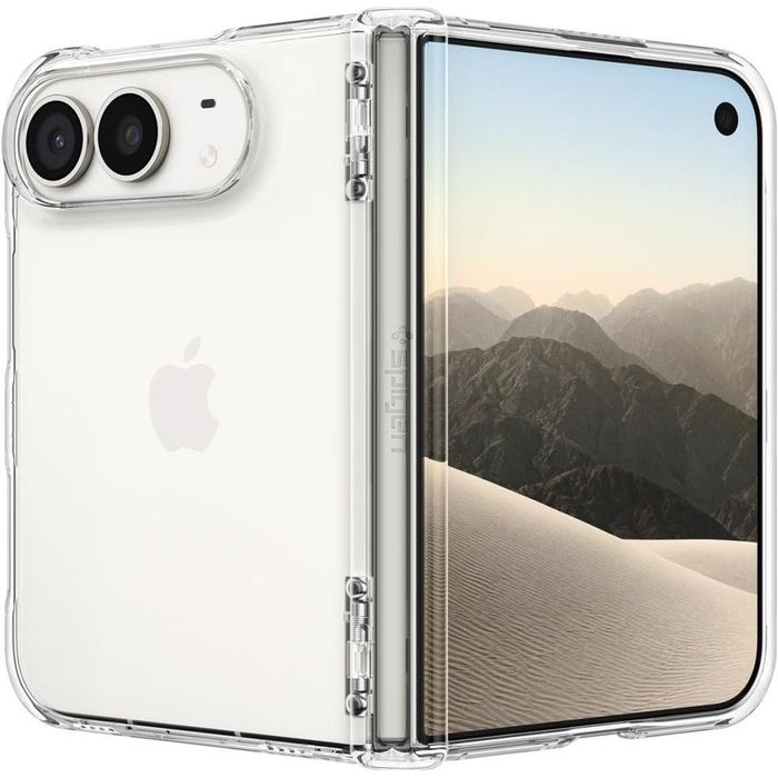 Прозрачен Магнитен Калъф с Защита на Пантата и MagSafe Spigen Ultra Hybrid Pro за iPhone Duo – Crystal Clear