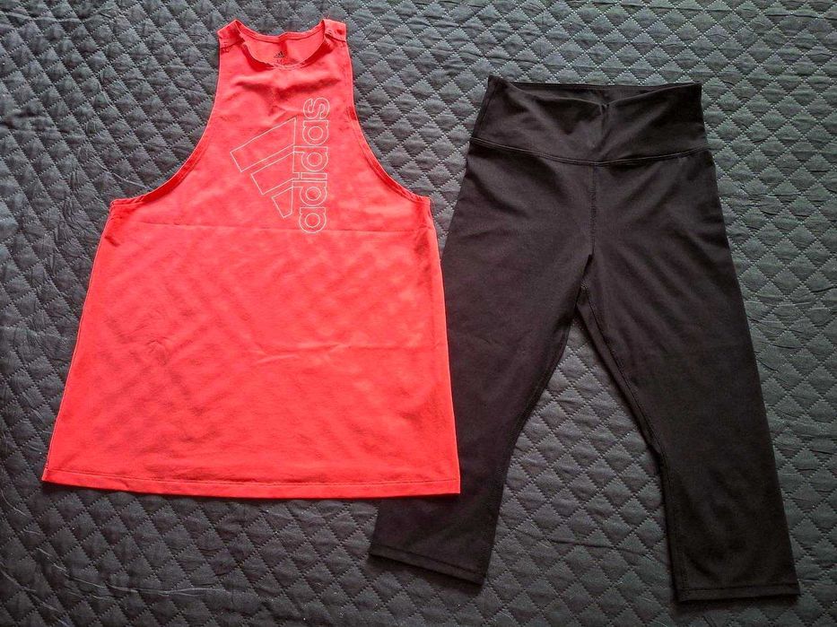 Лот: Спортен клин 3/4-ти H&M и топ Adidas