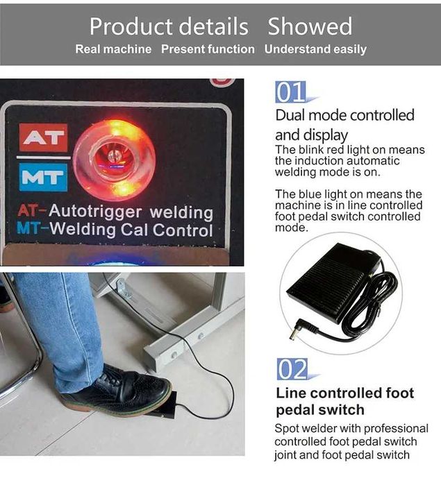 Sunkko 737G+ Aparat profi sudura puncte acumulatori Li-Ion