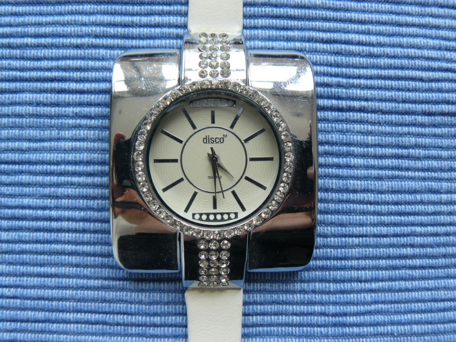 Ceasuri Dama "DISCO", 2 modele,mecanism Quartz curea silicon si piele