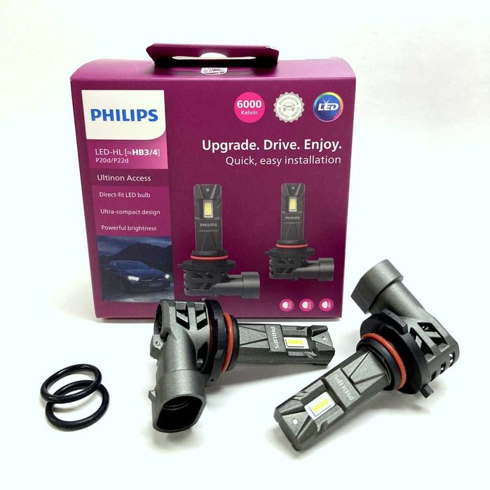 LED крушки за автомобил HB3, HB4, Philips Ultinon Access 20W,12V 2бр