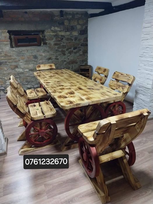 Mobilier rustic pentru gradina