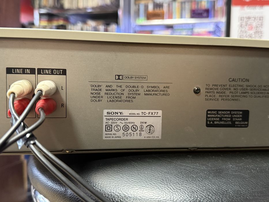 Stereo cassette deck Sony TC-FX 77 в коллекционном состоянии!