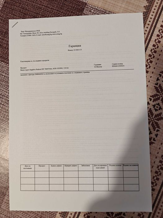 Видеокарта Sapphire Radeon RX 7600 Pulse 8GB