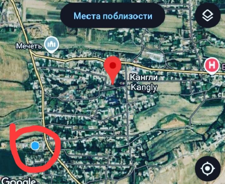 Юқори Чирчик тумани  (Жамбул) махаласида yer сотилади!