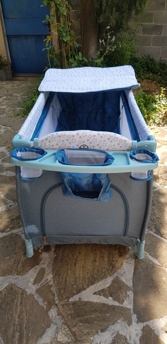 CHIPOLINO Кошара 2 нива със сенник БЕЛА СИН ЛЕН