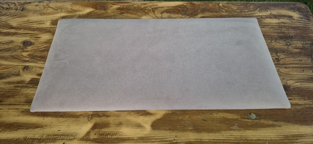 Panou decorativ tapitat, patrat, stofa, roz pudra