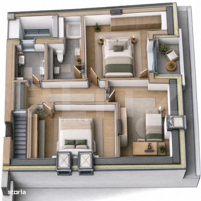 Apartament cu 4 camere, 84.30 mp, zona Marasti