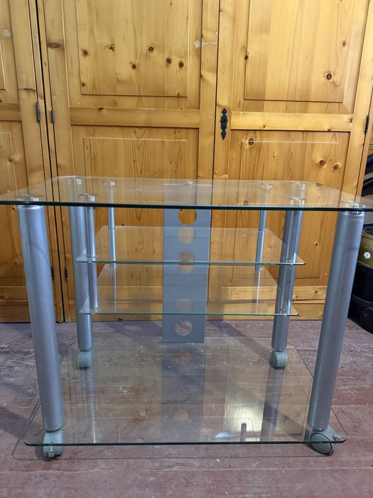 Masuta sticla cu suport Tv