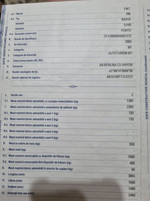 Fiat Punto, stare buna