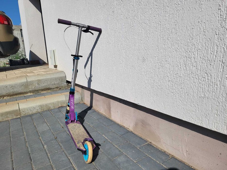 Vand Trotinetă cu Suspensie şi Frână pe Ghidon OXELO Copii