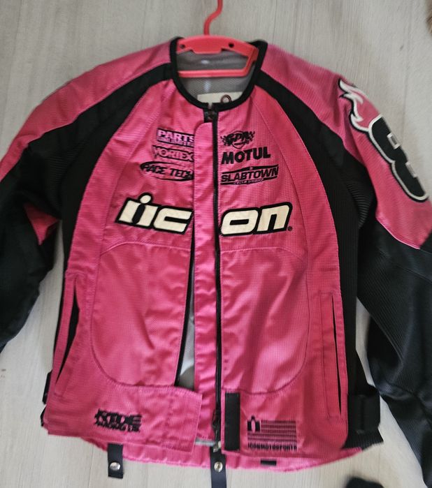 Geaca moto Icon XS-S textil de dama