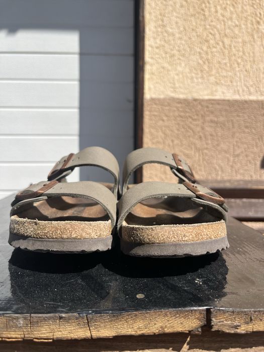 Papuci Birkenstock, mārimea 36, taupe gri, slim
