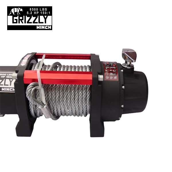 Troliu Grizzly Winch 8500LBS (3855KG) cablu de otel 12V