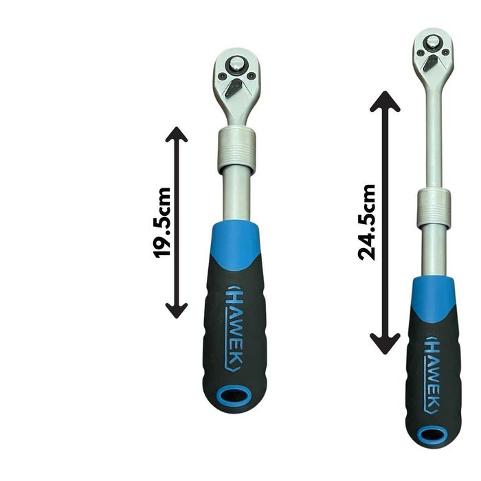 Телескопични тресчотки 1/2"(300-440) 3/8"(250-350) 1/4"(195-245) HAWEK