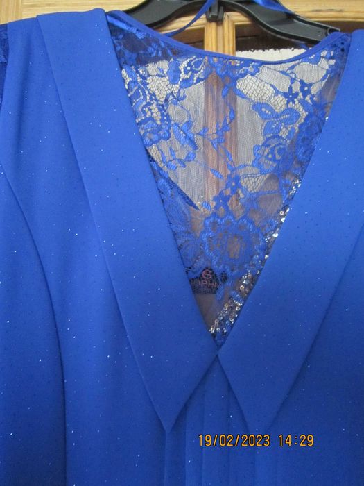 Платье вечернее синее